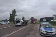 Zderzenie trzech pojazdów na krajowej 