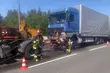 Doszło do wycieku ropy po zderzeniu dwóch tirów