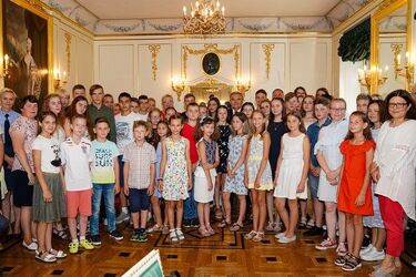 Prezydent znów ugościł młodych ludzi z Białorusi