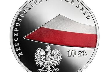 Wyjątkowa moneta kolekcjonerska NBP na 100-lecie polskiej flagi państwowej