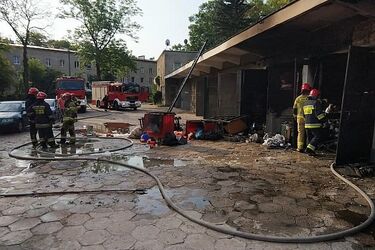 Pożar przy Uniwersyteckim Szpitalu Klinicznym w Białymstoku
