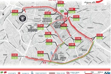 Kierowcy, podczas biegu będzie dużo utrudnień. Lepiej wybrać inną trasę