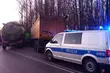 Zderzenie dwóch ciężarówek. Jedna osoba została poszkodowana