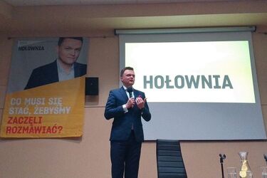Szymon Hołownia w Białymstoku. Tłumy na spotkaniu z kandydatem na prezydenta 
