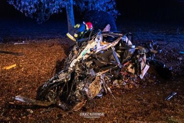 Tragiczny poranek na podlaskich drogach. Nie żyje mężczyzna [ZDJĘCIA]