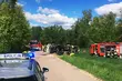 Cysterna wpadła do rowu. Kierowca ranny