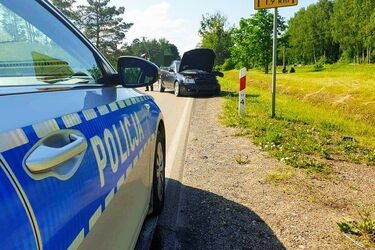 Wypadek w rejonie miejscowości Osowiec-Twierdza. Zderzyły się trzy osobówki