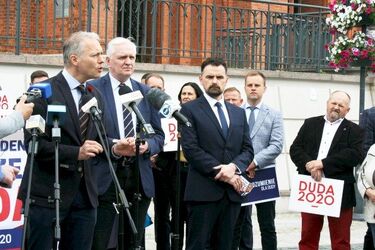 Gowin, Żalek, Baszko: poparcie Andrzeja Dudy i "LGBT to nie ludzie"