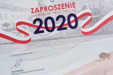 List w skrzynkach białostoczan. Marszałek zaprasza na wybory