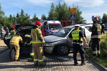 Karambol na Wygodzie. Zderzyło się sześć pojazdów [ZDJĘCIA]