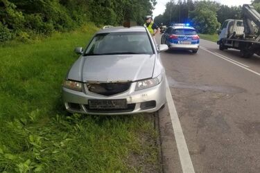 Kobieta w szpitalu. Wypadek na drodze do Moniek