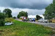 Zderzenie pojazdów na DK16. Są utrudnienia