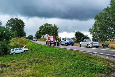 Zderzenie pojazdów na DK16. Są utrudnienia