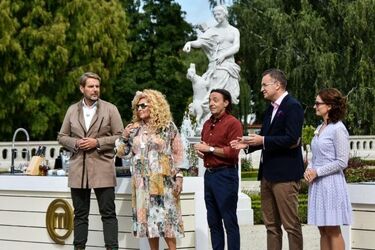 Magda Gessler i ekipa MasterChefa w Białymstoku. Kręcili w ogrodach Pałacu Branickich
