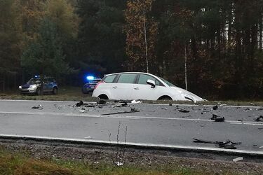 Wypadek na krajowej "19". Droga zablokowana