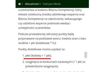 Dyskryminacja mężczyzn na Politechnice Białostockiej. Kobiety dostawały "punkt za płeć" 