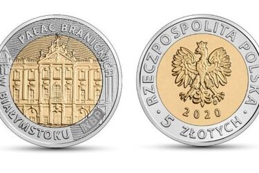 Wybito pięciozłotówki z Pałacem Branickich. Można je wygrać w konkursie