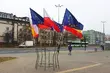 Flagi Polski i Unii Europejskiej w całym Białymstoku. Trwa akcja #potrzebUEmy
