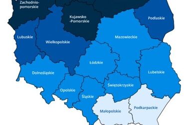 Podlaskie wśród województw z większą liczbą aktywnych zakażeń