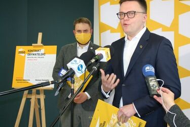Polska 2050 będzie walczyć ze smogiem w Białymstoku. Szymon Hołownia: "To duży problem"