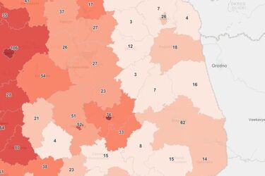 Duża liczba zarażeń. Te powiaty mają najgorszą sytuację [DANE REGIONALNE]