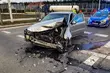 Wypadek na rondzie Putry. Jedna osoba trafiła do szpitala