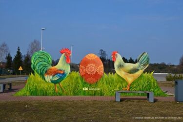 Wielkanocna dekoracja w Gródku budzi zainteresowanie