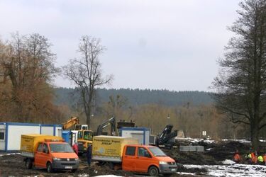 Park w Supraślu przechodzi gruntowną zmianę. Trwają prace nad rewitalizacją