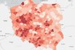 Podlaskie pozostaje "jasne" na covidowej mapie Polski
