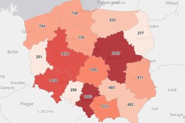Epidemia SARS-CoV-2. Podlaskie nadal ma mało zarażeń, ale już nie najmniej