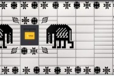 Wzór tkaniny dwuosnowowej na paczkomatach - oddaj głos!