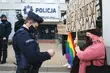 Protest przed komendą policji ws. przesłuchania uczestniczek Strajku Kobiet [ZDJĘCIA]