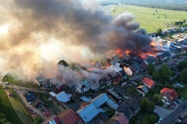 Podlaskie pomoże spalonej wsi Nowej Białej