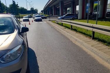 Ul. Andersa. Potrącenie na przejściu dla pieszych