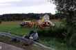 Dachowanie na DW 690. 3 osoby ranne, 1 została zabrana przez LPR