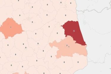 Powiat sokólski wyróżnia się na covidowej mapie województwa