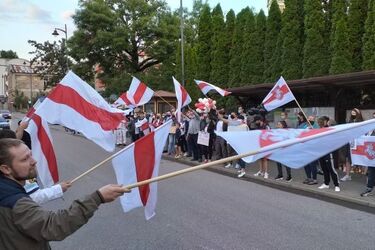 Akcja solidarnościowa z aresztowanymi na Białorusi