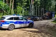 Zderzenie scanii i motoroweru