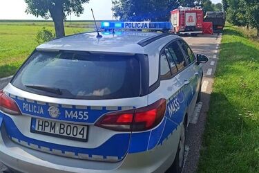 Wypadek między Bielskiem a Hajnówką. Nie żyje motocyklista