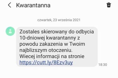 "Zostałeś skierowany na kwarantannę" - te SMS-y są niebezpieczne