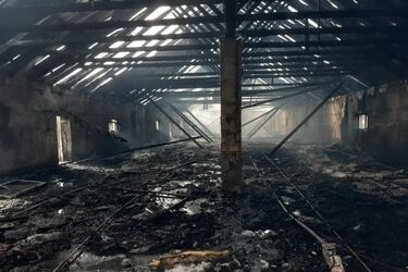 Pożar kurnika w Trześciance. Z żywiołem walczyło 9 zastępów straży