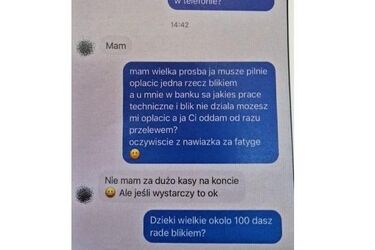 Podszywają się pod znajomych i proszą o kod BLIK. Coraz więcej wyłudzeń