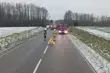 Wypadek na trasie Korycin-Janów. Auto wpadło w poślizg
