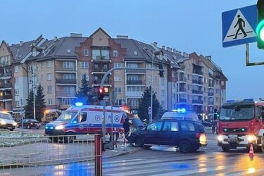 Nie ustąpił pierwszeństwa. Kraksa na Wysokim Stoczku