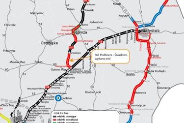Strategiczny węzeł połączy dwie ekspresówki. Może ruszać budowa ostatniego odcinka S61