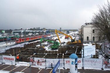 Przebudowa dworca PKP w Białymstoku. Prace postępują z dnia na dzień [ZDJĘCIA]