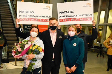 Białostoccy olimpijczycy wrócili do kraju. Przywitał ich zastępca prezydenta