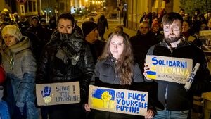 "Chcemy pokoju!". Protest wspierający Ukraińców [ZDJĘCIA]