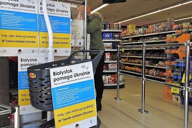 W Chortenach i PSS Społem trwają zbiórki dla Ukraińców. Będzie też praca dla uchodźców