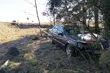 Samochód z dwójką Ukraińców wpadł do rowu. Trafili do szpitala
